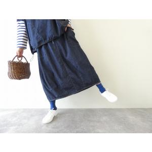 快晴堂(かいせいどう) Girl'sライトオンスデニム斜めポケット・裾ダーツスカート(61SK-16...