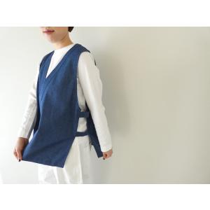 MidiUmi(ミディウミ) デニムサイドストラップベスト(1-730082)