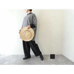 【SALE】mizuiro ind(ミズイロインド) ウールクルーネックワイドチュニック(4-220...