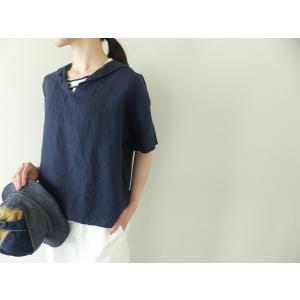 ORCIVAL(オーシバル) SAILOR S/S PULLOVER　40sリネンクロスセーラーカラ...