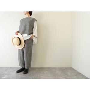 prit(プリット) リネンシルクハウンドトゥース2wayベスト(81600)