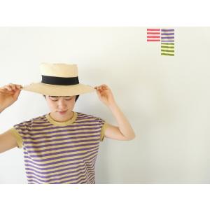 prit(プリット) リサイクル天竺カラーボーダーフレンチスリーブ(91622)