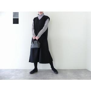 sabbatum(サバタム) 圧縮ウールスリットベストワンピース(SA-34238)