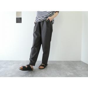 【SALE】sabbatum(サバタム) ハイカウントクロスワッシャーテーパードイージーパンツ(SA...