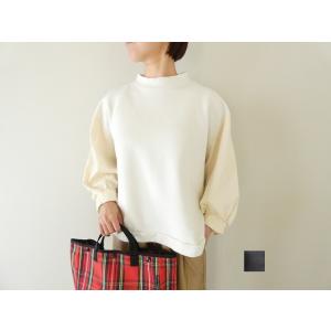 【SALE】sabbatum(サバタム) ソフトモダン裏毛シャツコールバイファブリックプルオーバー(...