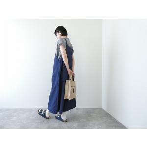 SARAHWEAR(サラウェア) コットンリネンデニムサロペットパンツ(C16063)