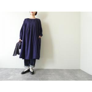 SOIL(ソイル) 60s COTTON TWILL PLAIN GATHERED SMOCK DR...