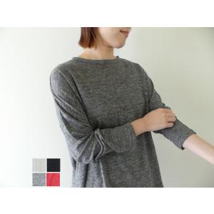 TRAVAIL MANUEL(トラバイユマニュアル) リネン天竺ロングスリーブプルオーバー(TM20...