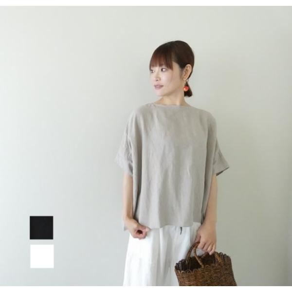 TRAVAIL MANUEL(トラバイユマニュアル) フレンチリネンキャンバスワイドプルオーバー(T...
