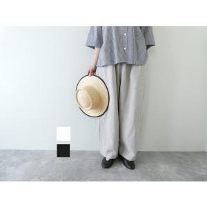TRAVAIL MANUEL(トラバイユマニュアル) フレンチリネンキャンバスコクーンパンツ(TM5...