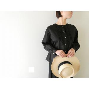 utilite サテンシルクソフトフリルブラウス(UT507SS42)