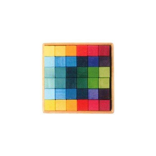 Grimm's Spiel &amp; Holz Design（グリムス社） にじのキューブ カラーキューブ...