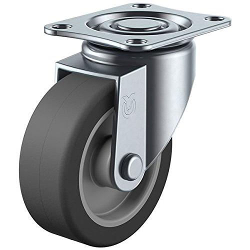 ユーエイキャスター：Sシリーズ SG型 自在キャスター エラストマー車 車輪径φ100 メーカー型式...