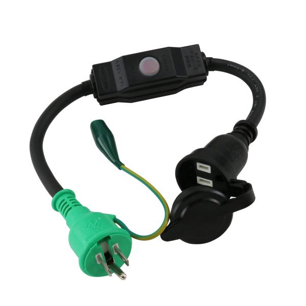 SK11(エスケー11) ブレーカーコード 0.5m 14A/AC125V SBS-01