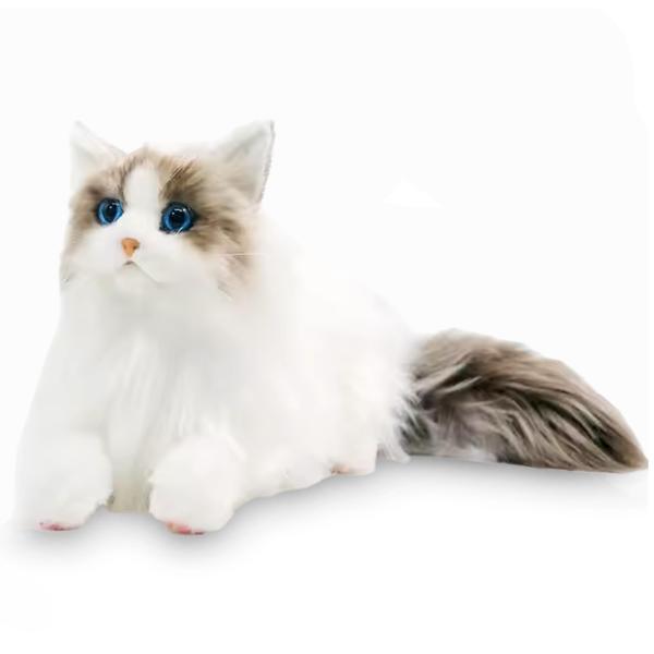 猫 リアル ぬいぐるみ 本物そっくり 猫のぬいぐるみ ねこ ネコ ふわふわ インテリア ネコ好き 長...