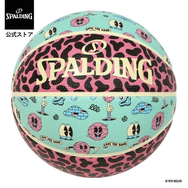 スポルディング 公式 イェイェ・ウェラー ストリート スウィッシュ クリーム×ピンク×ターコイズ 5...