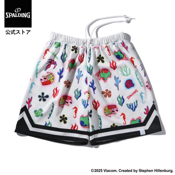 SPALDING スポルディング ジュニア ジャージーショーツ スポンジボブ アンダーザシー SJP...