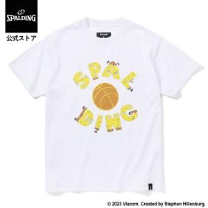 バスケットボール ジュニア Tシャツ スポンジ・ボブ アルファベット SJT23158S ウェア 練習着 半袖 Tシャツ シャツ ジュニア キッズ｜spalding
