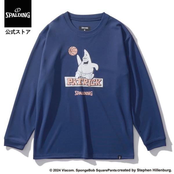 スポルディング 公式 ジュニア ロングスリーブTシャツ パトリック スター ピンク SJT24165...