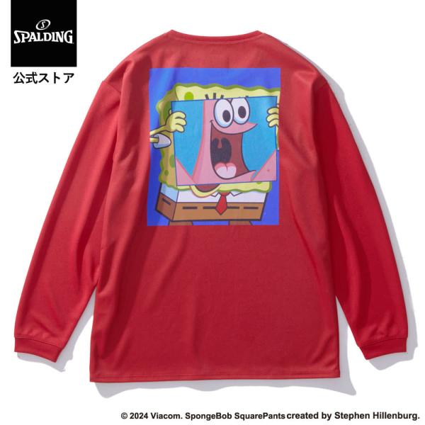 スポルディング 公式 ジュニア ロングスリーブTシャツ パトリック スター ビッグフェイス SJT2...