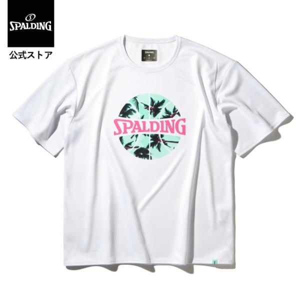 SPALDING スポルディング 公式 Tシャツ パームツリー ボールプリント SMT25004 バ...