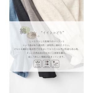 コットンリネン カーディガン UVケア UVカ...の詳細画像3