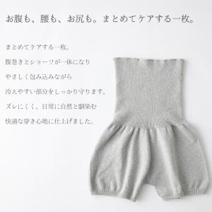 腹巻パンツ オーガニックコットン 綿 縫い目の...の詳細画像1