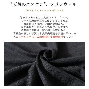 メリノウール 日本製 tシャツ インナー 登山...の詳細画像2