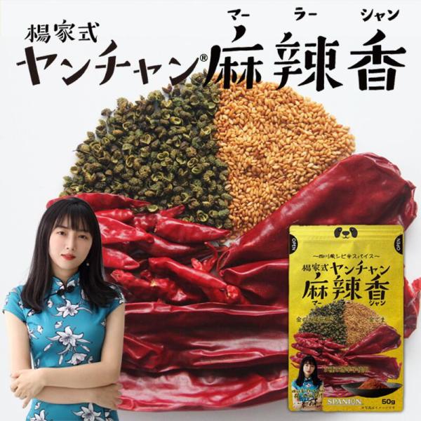 麻辣香 調味料 50g 四川省出身 ヤンチャン 監修 激辛 旨辛 万能調味料 チャック袋入り 万能ス...