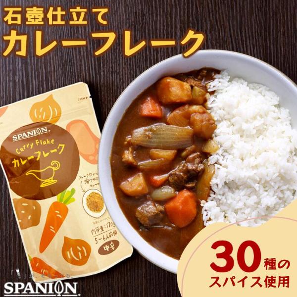 カレーフレーク 中辛 170g カレールー カレー粉 スパイス専門店 スパイス30種 レビュープレゼ...
