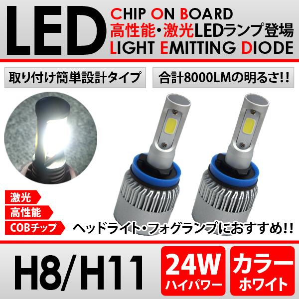 LED フォグライト H8/H11 24W ワゴンRスティングレー H20.9〜MH23Sハイパワー...