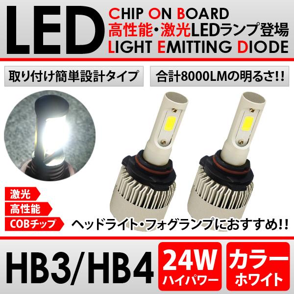 LED ヘッドライト HB4 24W アイシス H16.9〜19.4 ANM.ZNM10.15ハイパ...