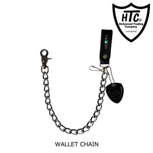 HTC HOLLYWOOD TRADING COMPANY ハリウッド トレーディング カンパニー WALLET CHAIN  BLACK REAL TURQUOISE｜sparkheads