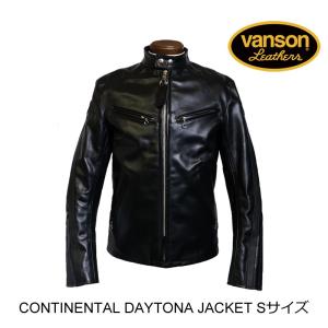 VANSON バンソン CONTINENTAL DAYTONA JACKET コンチネンタル デイトナ ジャケット BLACK Sサイズ｜sparkheads