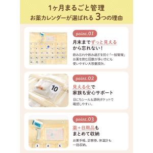 看護師推奨 お薬カレンダー 1ヶ月 ワイドポケ...の詳細画像4
