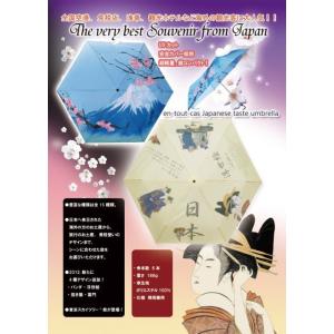 日本土産　浅草土産　折りたたみ傘　雨傘、日傘兼用　(全10種)