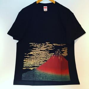 和 和柄 日本 お土産 Tシャツ 赤富士 葛飾 北斎 浮世絵 富士 富士山 外国人 人気 東京 浅草 スーベニア Souvenir Tshirts JAPAN TOK…｜sparkle