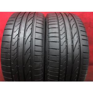 タイヤ 2本 215/45R18 ブリジストン ポテンザ POTENZA RE 050 A バリ山 溝アリ 送料無料★14063T