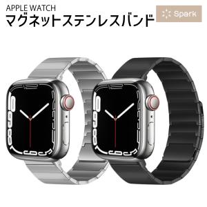 アップルウォッチ バンド apple watch ベルト ステンレス マグネット 44mm 45mm 40mm 41mm 49mm シリーズ9 8 7 se