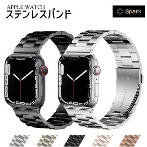 アップルウォッチ バンド apple watch ベルト ステンレス 45mm 44mm 42mm 49mm 41mm 40mm シリーズ 9 8 7 se｜スパークス