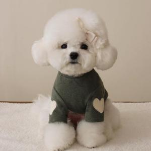 犬服 犬 服 カットソー Tシャツ ハート イ...の詳細画像2