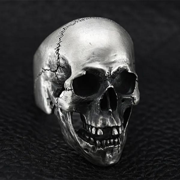 シルバー925 SKURANGER Human Skull Ring スカル リング 14-27号 ...