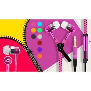 ジッパーイヤホン カナル型イヤホン iPhone スジッパーイヤホン スマホ