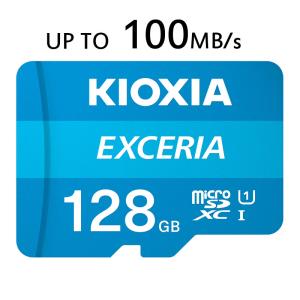 microSDXCカード 128GB Kioxia（旧東芝メモリー） EXCERIA 100MB/s...