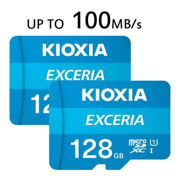 お買得2枚組 microSDXCカード 128GB Kioxia CLASS10 UHS-I FUL...