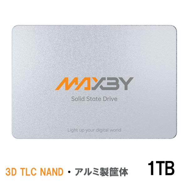 MAXBY SSD 1TB 3D TLC NAND 高耐久 R:550MB/s W:500MB/s ...