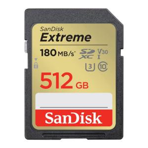 SanDisk Extreme SDXCカード 512GB UHS-I U3 V30 R:180MB/s W:130MB/s 4K対応 SDSDXVV-512G-GNCIN 海外パッケージ品 翌日配達送料無料｜spd-shop