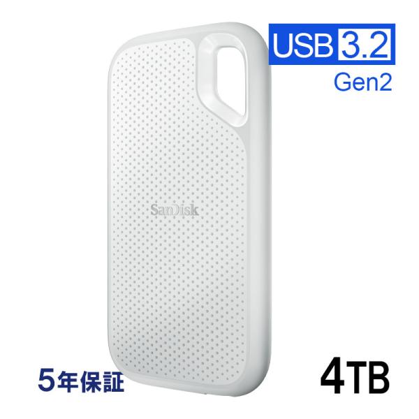ポイント2倍 SanDisk Extreme ポータブルSSD 4TB USB3.2 Gen2 R:...