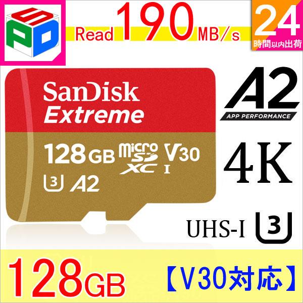 microSDXC 128GB SanDisk U3 V30 A2 R:190MB/s W:90MB...