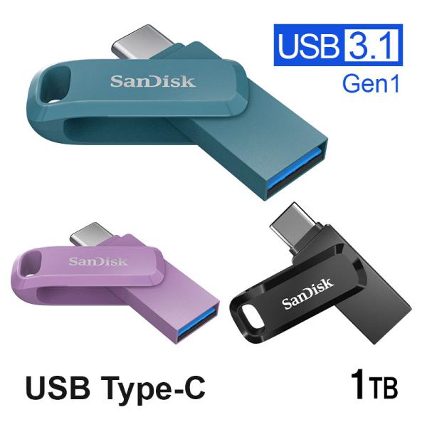 USBメモリ 1TB SanDisk USB3.1 Gen1-A/Type-C 両コネクタ搭載 Ul...